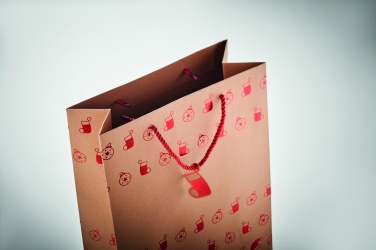Logo trade promotional merchandise picture of: Gift paper bag with pattern